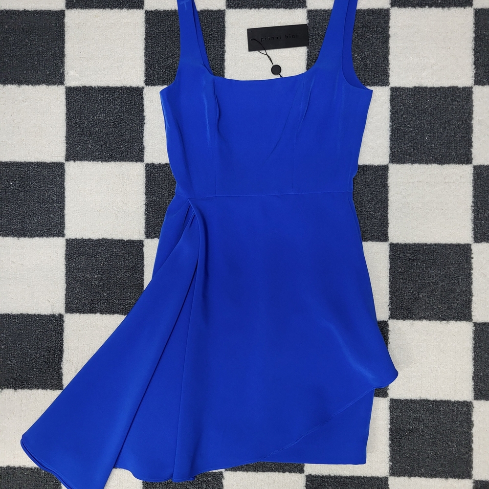 NWT Gianni Bini Royal Cobalt Blue Asymmetrical Dress